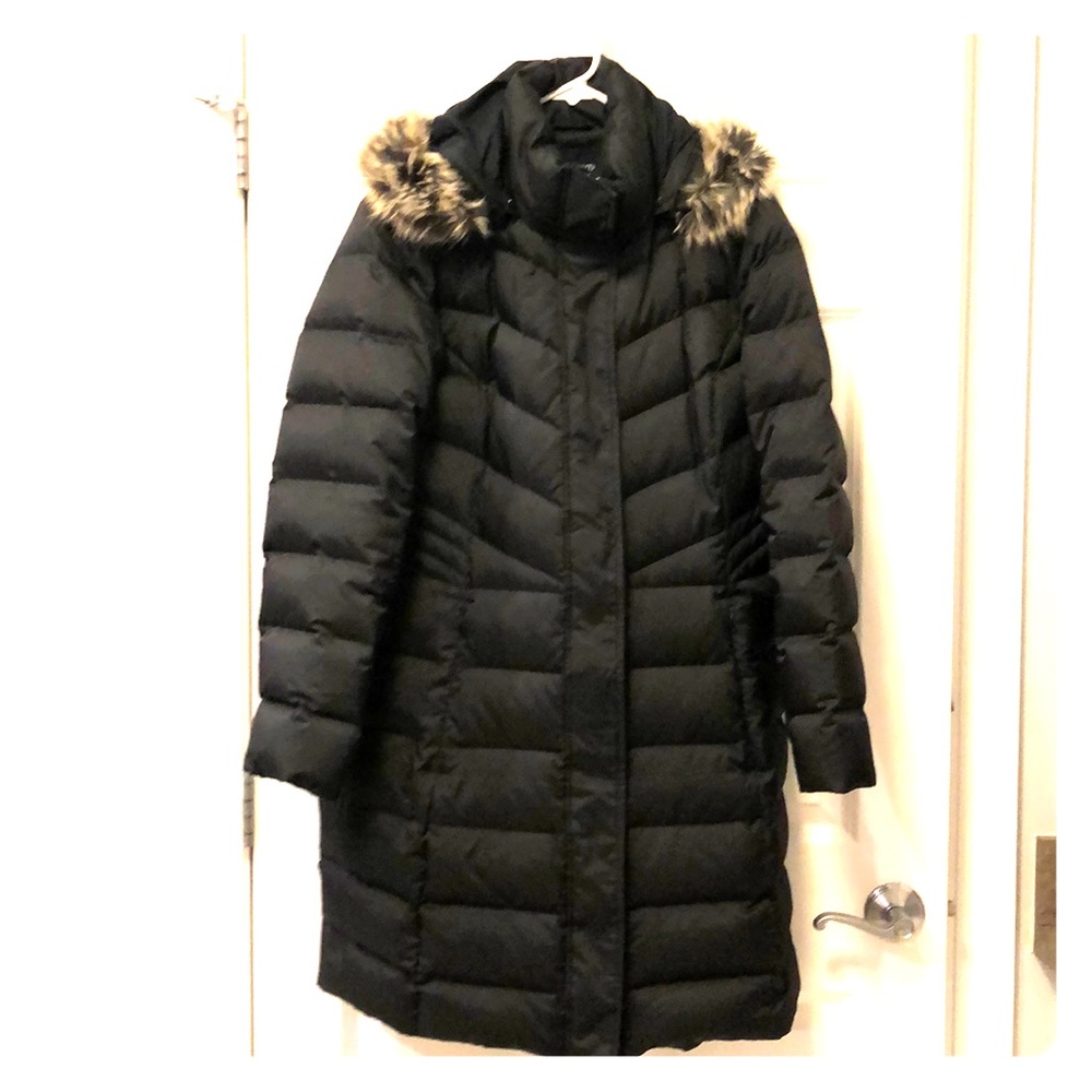Lands’ End down coat.
